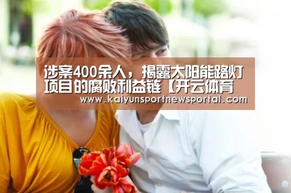 涉案400余人,揭露太阳能路灯项目的腐败利益链【开云体育入口】(图2) KAIYUN中国站